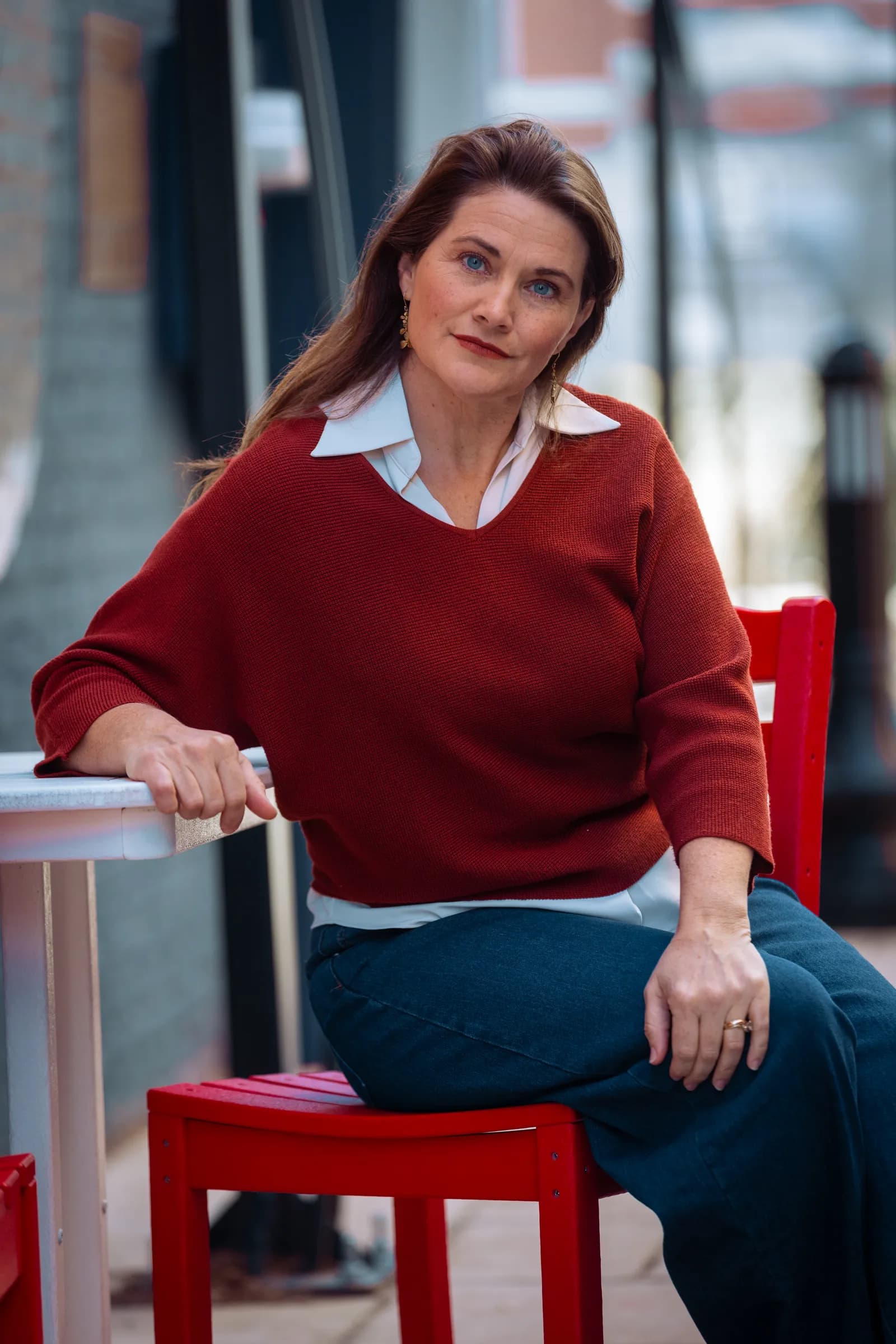 Sarah Brown with her family